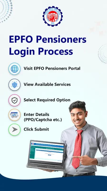 EPFO Pensioners Login Process EPFO Pensioners Login Process