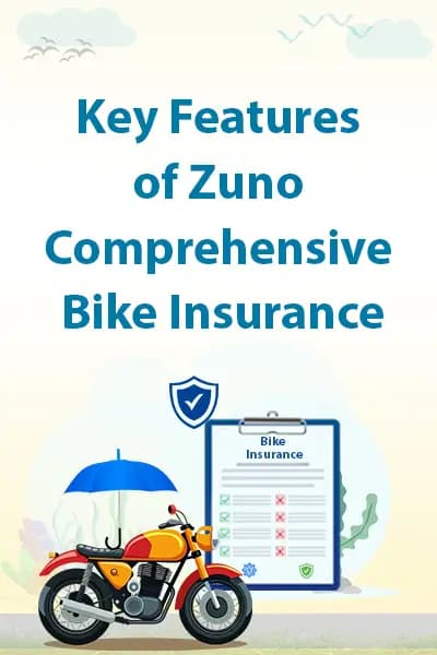Key Features of Zuno Comprehensive Bike Insurance Key Features of Zuno Comprehensive Bike Insurance