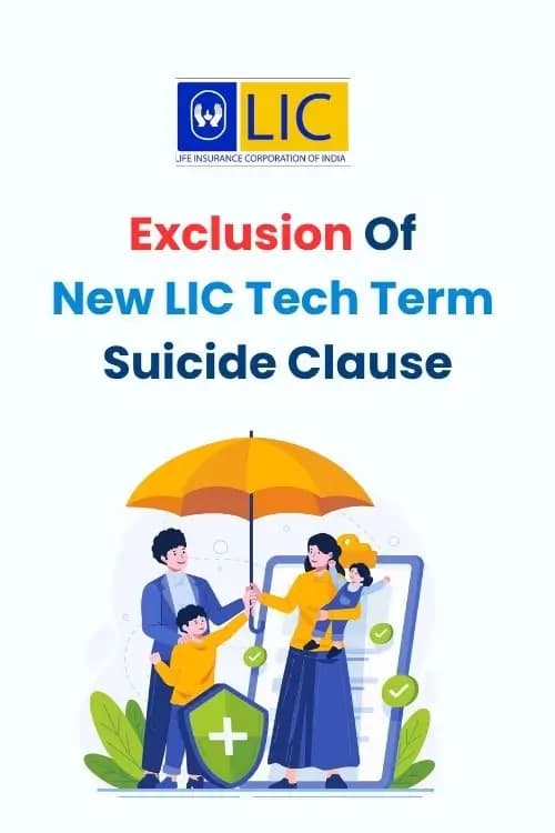 Exclusion Of New LIC Tech Term- Suicide Clause Exclusion Of New LIC Tech Term- Suicide Clause