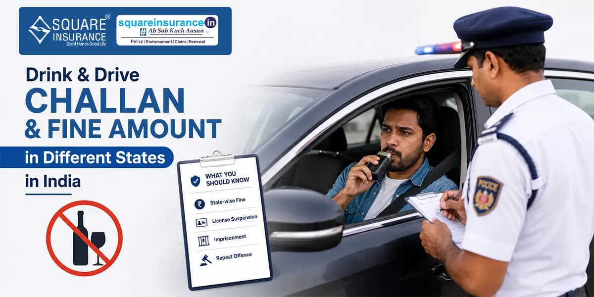 Drink & Drive Challan & Fine Amount in Different States in India Drink & Drive Challan & Fine Amount in Different States in India