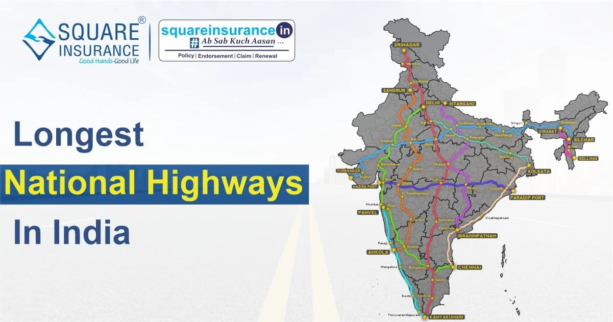 Longest National Highways In India Longest National Highways In India