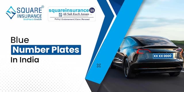 Blue Number Plates in India Blue Number Plates in India