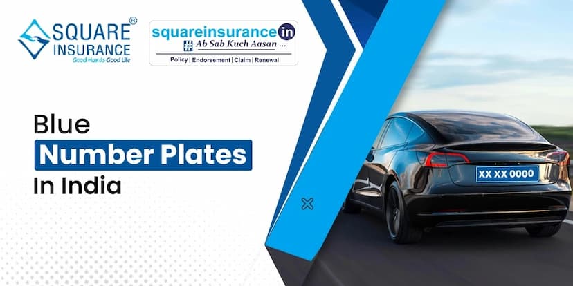 Blue Number Plates in India Blue Number Plates in India