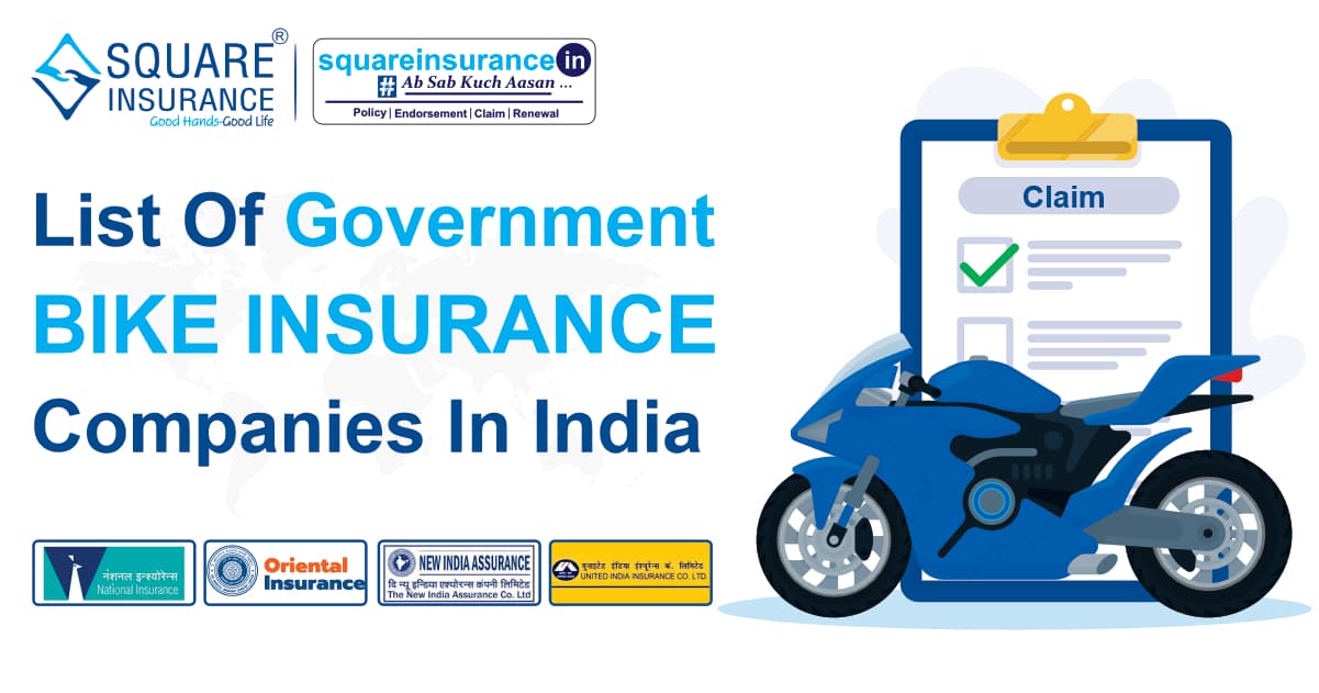 List of Government Bike Insurance Companies in India List of Government Bike Insurance Companies in India