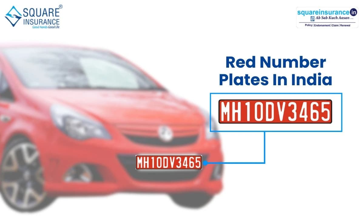 Red Number Plates in India Red Number Plates in India