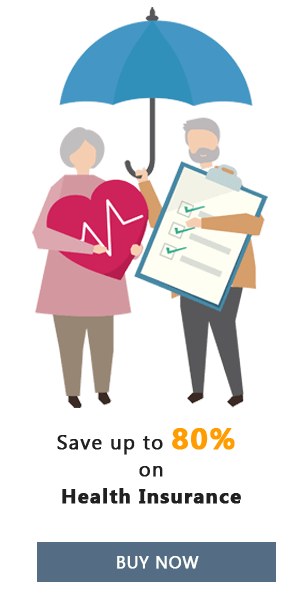 save up to 80% on Health  insuracne policies